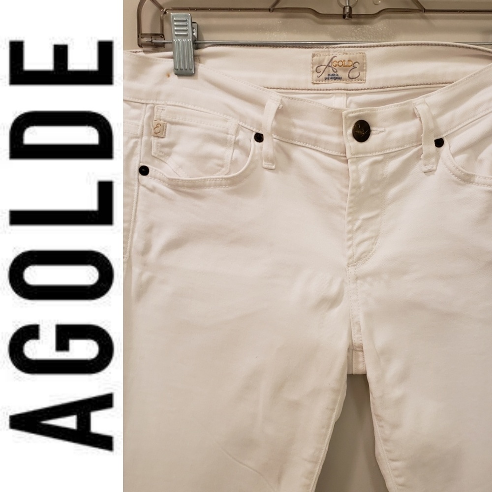 Agolde A Gold E Elodie Straight Leg Mid Rise